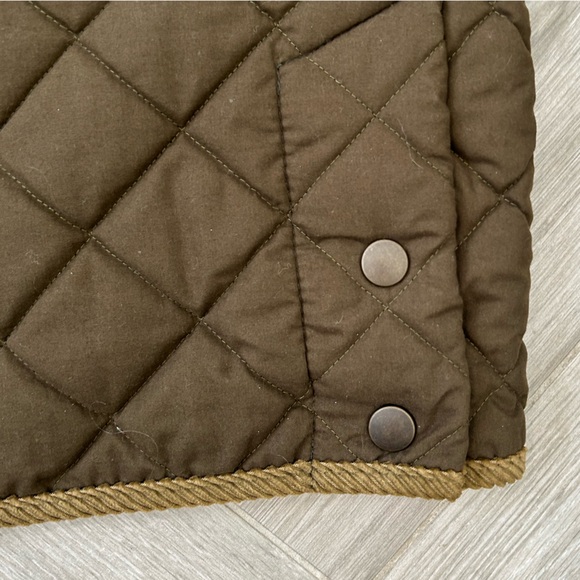 Vintage Talbots Quilted Barn Jacket with Corduroy Trim and Plaid Lining Small - Picture 5 of 7